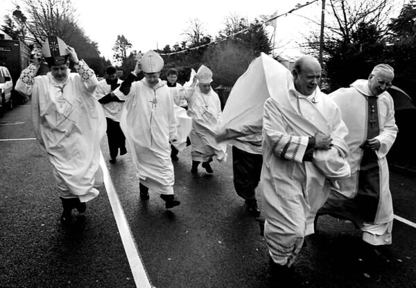 Senior clergy at the ordination of Dr Michael Neary as Archbishop of Tuam in 1995. The church was about to enter a very turbulent period. This picture is included in Henry Wills' new book In All Kinds Of Weather. Senior clergy at the ordination of Dr Michael Neary as Archbishop of Tuam in 1995. The church was about to enter a very turbulent period. This picture is included in Henry Wills' new book In All Kinds Of Weather.