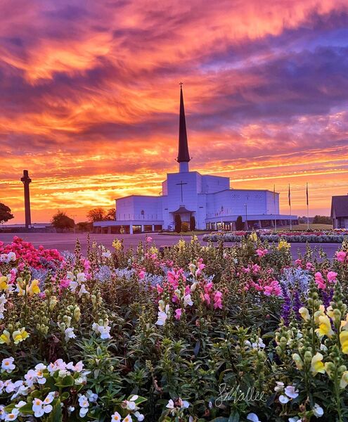 This stunning photograph of an autumnal sunset over Knock Basilica was taken by local photographer Sinéad Mallee in 2022. This stunning photograph of an autumnal sunset over Knock Basilica was taken by local photographer Sinéad Mallee in 2022.