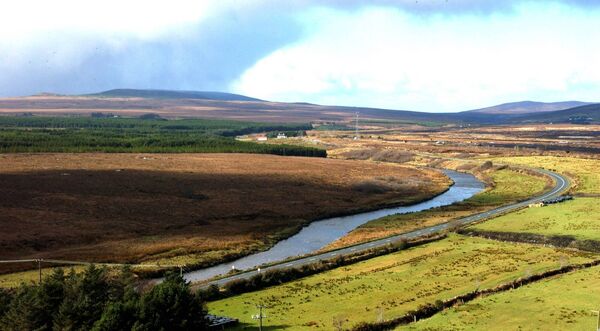The road to Erris as viewed from the former ESB plant at Bellacorick. Erris was completely isolated in the early 1800s. The road to Erris as viewed from the former ESB plant at Bellacorick. Erris was completely isolated in the early 1800s.