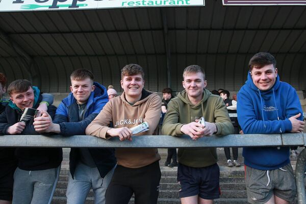 Dean Lyons, Oisín Greally, Conor Kane, Oisín Duffy and Evan Conboy were cheering on Mayo from the terraces of Dr Hyde Park. Dean Lyons, Oisín Greally, Conor Kane, Oisín Duffy and Evan Conboy were cheering on Mayo from the terraces of Dr Hyde Park.