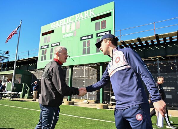 Mayo manager Kevin McStay, left, and New York manager Alan O'Mara shake hands after the Connacht GAA Football Senior Championship quarter-final match between New York and Mayo at Gaelic Park in New York, USA. Picture: Sam Barnes/Sportsfile Mayo manager Kevin McStay, left, and New York manager Alan O'Mara shake hands after the Connacht GAA Football Senior Championship quarter-final match between New York and Mayo at Gaelic Park in New York, USA. Picture: Sam Barnes/Sportsfile