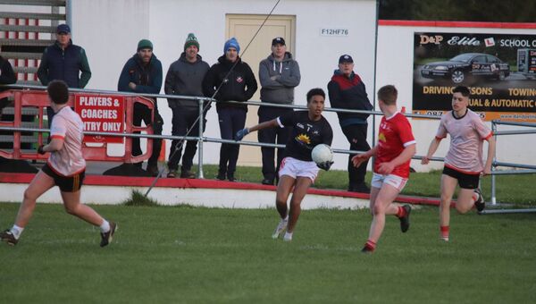 Ballintubber goalkeeper Nathan Heneghan looks for options to set up another attack in their recent Division-3 Minor league match with Naomh Padraig in Clogher. Picture by Tom Quinn Ballintubber goalkeeper Nathan Heneghan looks for options to set up another attack in their recent Division-3 Minor league match with Naomh Padraig in Clogher. Picture by Tom Quinn
