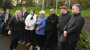 Large crowd gathers in Ballina over plans to house refugees in local hotel Large crowd gathers in Ballina over plans to house refugees in local hotel