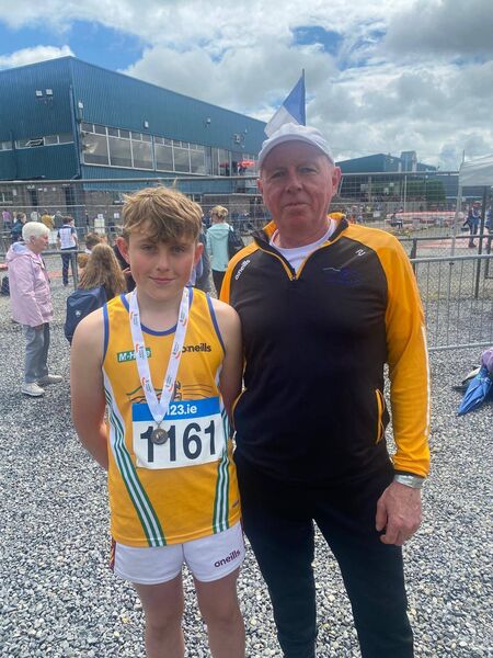 Eoin Jennings and his coach Padraic Joyce. Eoin Jennings and his coach Padraic Joyce.