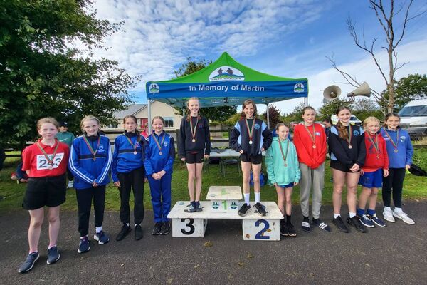 The qualifiers from the 5th & 6th Girls race at the Mayo National Schools Cross Countrys. They will compete at the Connacht Finals in Co Leitrim later this week. The qualifiers from the 5th & 6th Girls race at the Mayo National Schools Cross Countrys. They will compete at the Connacht Finals in Co Leitrim later this week.