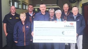 Local Notes: Profits of book presented to Ballyglass RNLI. Local Notes: Profits of book presented to Ballyglass RNLI.