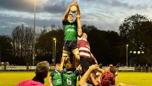 <p>Blayze Molloy fetches possession in the lineout for Ballina in their victory away to Creggs on Saturday night.</p> <p>Blayze Molloy fetches possession in the lineout for Ballina in their victory away to Creggs on Saturday night.</p>