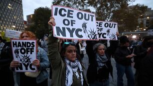 <p>People demonstrate against Immigration and Customs Enforcement (ICE) in New York last week.	Picture: Timothy A. Clary/AFP via Getty Images</p> <p>People demonstrate against Immigration and Customs Enforcement (ICE) in New York last week.	Picture: Timothy A. Clary/AFP via Getty Images</p>