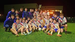 <p>St Jarlaths celebrate winning the Mayo U21 B Championship after their win over Ballinrobe. Picture: Conor McKeown</p> <p>St Jarlaths celebrate winning the Mayo U21 B Championship after their win over Ballinrobe. Picture: Conor McKeown</p>