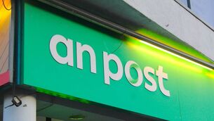 <p>An Post sign.</p> <p>An Post sign.</p>