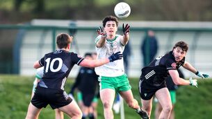 <p>London's Shay Rafter passes the ball beyond Sligo's Ronan Niland during last Sunday's FBD Connacht SFL encounter at the Connacht GAA Centre of Excellence. Picture: INPHO/Dan Clohessy</p> <p>London's Shay Rafter passes the ball beyond Sligo's Ronan Niland during last Sunday's FBD Connacht SFL encounter at the Connacht GAA Centre of Excellence. Picture: INPHO/Dan Clohessy</p>