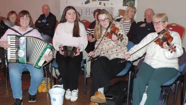 Local ladies perform at the Comhaltas Session which was held in Kilmovee last week. Pic; James Hunt Photography. Local ladies perform at the Comhaltas Session which was held in Kilmovee last week. Pic; James Hunt Photography.