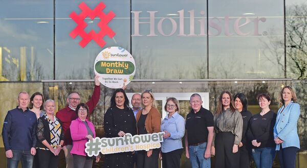 L to R Peter Grant, Hollister, Mari Mahon, Hollister, Ann Egan, Hollister, Cole Langdon, Hollister, Cathy Padden Hughes, Martina Jennings, Mayo Roscommon Hospice Foundation, Shane Caher, Hollister, Avril Dempsey, Hollister, Anne Gallagher, Hollister, , Pat Carr, Hollister, Audrey Duffy, Mayo Roscommon Hospice Foundation, Deirdre Kelly, Hollister, Patricia Murray, Hollister, Pauline Burns, Hollister. Photo Conor McKeown L to R Peter Grant, Hollister, Mari Mahon, Hollister, Ann Egan, Hollister, Cole Langdon, Hollister, Cathy Padden Hughes, Martina Jennings, Mayo Roscommon Hospice Foundation, Shane Caher, Hollister, Avril Dempsey, Hollister, Anne Gallagher, Hollister, , Pat Carr, Hollister, Audrey Duffy, Mayo Roscommon Hospice Foundation, Deirdre Kelly, Hollister, Patricia Murray, Hollister, Pauline Burns, Hollister. Photo Conor McKeown