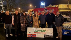 <p>At the launch of the Mayo Stages Rally were, from left: Oisin Coffey (Deputy COC), Ronan and Martina Murphy (West Tyre), Ruthann O'Connor, event secretary, Deputy Keira Keogh, Stephen McGing. event COC, Darren O'Connor (Westport Woods Hotel) and Brendan Fergus, Mayo Sports Partnership.</p> <p>At the launch of the Mayo Stages Rally were, from left: Oisin Coffey (Deputy COC), Ronan and Martina Murphy (West Tyre), Ruthann O'Connor, event secretary, Deputy Keira Keogh, Stephen McGing. event COC, Darren O'Connor (Westport Woods Hotel) and Brendan Fergus, Mayo Sports Partnership.</p>