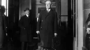 <p>American President Woodrow Wilson (1856-1924) leaving the Quai d'Orsay at the start of the Paris Peace Conference known as the Treaty of Versailles. At these talks a peace treaty signalling the end of World War I was signed between Germany and the Allied Forces, and the League of Nations was established. Picture: Hulton Archive/Getty Images</p> <p>American President Woodrow Wilson (1856-1924) leaving the Quai d'Orsay at the start of the Paris Peace Conference known as the Treaty of Versailles. At these talks a peace treaty signalling the end of World War I was signed between Germany and the Allied Forces, and the League of Nations was established. Picture: Hulton Archive/Getty Images</p>