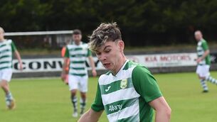 <p>Luke Kelly opened the scoring for Castlebar Celtic against Glenhest Rovers last Sunday. Picture: David Farrell Photography </p> <p>Luke Kelly opened the scoring for Castlebar Celtic against Glenhest Rovers last Sunday. Picture: David Farrell Photography </p>