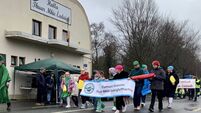 Local Notes: St Patrick leads the Thuar Mhic Eadaigh parade. Local Notes: St Patrick leads the Thuar Mhic Eadaigh parade.