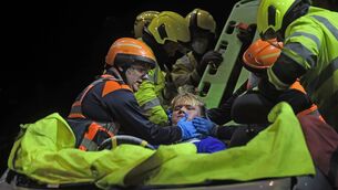 <p>Mayo Fire Service conducted a live demonstration of extracting an injured person from a crashed vehicle.</p> <p>Mayo Fire Service conducted a live demonstration of extracting an injured person from a crashed vehicle.</p>