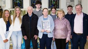 <p>Regina Anderson with her family as she leaves St Louis Community School, Kiltimagh, to take up a new role with Mayo Sligo Leitrim Educational and Training Board. Picture: John Corless</p> <p>Regina Anderson with her family as she leaves St Louis Community School, Kiltimagh, to take up a new role with Mayo Sligo Leitrim Educational and Training Board. Picture: John Corless</p>