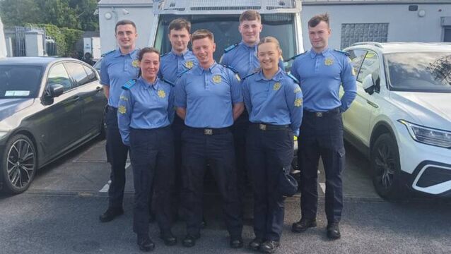 The seven Garda recruits from Mayo and Sligo who are currently completing their training. <p>The seven Garda recruits from Mayo and Sligo who are currently completing their training. </p>