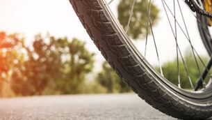 <p>Close-up bike tire.</p> <p>Close-up bike tire.</p>
