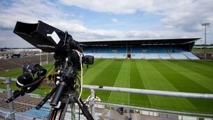 <p>A general view of the television cameras at Hastings Insurance MacHale Park. Mandatory Credit ©INPHO/Evan Logan</p> <p>A general view of the television cameras at Hastings Insurance MacHale Park. Mandatory Credit ©INPHO/Evan Logan</p>