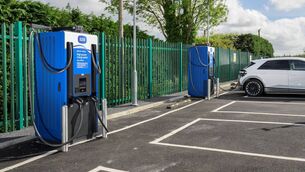 <p>Conveniently located at the Texaco Service Station on the outskirts of Ballindine, the new charging hub features two 100kW high-power chargers allowing up to four EVs to charge at one time.</p> <p>Conveniently located at the Texaco Service Station on the outskirts of Ballindine, the new charging hub features two 100kW high-power chargers allowing up to four EVs to charge at one time.</p>