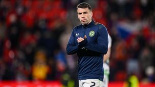 <p>Seamus Coleman of Republic of Ireland following their penalty shootout defeat in the FIFA World Cup 2026 European Qualifiers play-off semi-final match between Czechia at Fortuna Arena in Prague. Picture: Stephen McCarthy/Sportsfile</p> <p>Seamus Coleman of Republic of Ireland following their penalty shootout defeat in the FIFA World Cup 2026 European Qualifiers play-off semi-final match between Czechia at Fortuna Arena in Prague. Picture: Stephen McCarthy/Sportsfile</p>