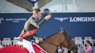<p>Mayo's Ciaran Nallon had what was surely one of the most lucrative shows of his nascent career with two five-star victories at the Longines Global Champions Tour leg in Ramatuelle, St Tropez last week. ph.Ljuba Buzzola/LGCT-GCL</p> <p>Mayo's Ciaran Nallon had what was surely one of the most lucrative shows of his nascent career with two five-star victories at the Longines Global Champions Tour leg in Ramatuelle, St Tropez last week. ph.Ljuba Buzzola/LGCT-GCL</p>