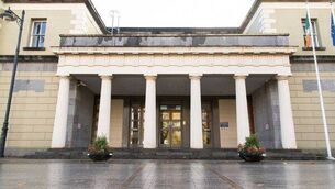 <p>The solicitors withdrew their services from Castlebar District Court.</p> <p>The solicitors withdrew their services from Castlebar District Court.</p>