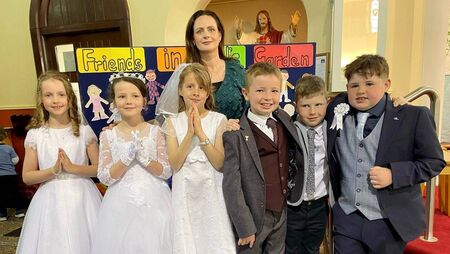 Local Notes: First Holy Communion Class from Templemary NS, Killala. Local Notes: First Holy Communion Class from Templemary NS, Killala.