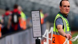 <p>David Coldrick seen working as a steward in Croke Park at Mayo's All-Ireland SFC quarter-final win against Cork. Coldrick will this time find himself in the middle of the pitch as the Meath referee has been appointed to take charge of next Saturday's semi-final between Mayo and Louth. Picture: INPHO/James Crombie</p> <p>David Coldrick seen working as a steward in Croke Park at Mayo's All-Ireland SFC quarter-final win against Cork. Coldrick will this time find himself in the middle of the pitch as the Meath referee has been appointed to take charge of next Saturday's semi-final between Mayo and Louth. Picture: INPHO/James Crombie</p>
