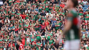 <p>Mayo fans celebrate. Mandatory Credit ©INPHO/Bryan Keane</p> <p>Mayo fans celebrate. Mandatory Credit ©INPHO/Bryan Keane</p>