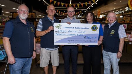 Local Notes: Claremorris Lions raised funds for Mayo Autism Camp Local Notes: Claremorris Lions raised funds for Mayo Autism Camp