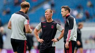 <p>Mayo's Aidan O'Shea, Ryan O'Donoghue and Diarmuid O'Connor inspect the pitch ahead of the All-Ireland final. Piucture: INPHO/Ryan Byrne</p> <p>Mayo's Aidan O'Shea, Ryan O'Donoghue and Diarmuid O'Connor inspect the pitch ahead of the All-Ireland final. Piucture: INPHO/Ryan Byrne</p>