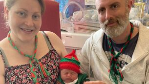 <p>Pictured are proud parents Cecelia and Damian Birrane, from Ballina, Co. Mayo, with their newborn daughter, Eve Samantha, wearing her Mayo jersey.</p> <p>Pictured are proud parents Cecelia and Damian Birrane, from Ballina, Co. Mayo, with their newborn daughter, Eve Samantha, wearing her Mayo jersey.</p>