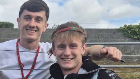 Local Notes: Mayo minor captain meets Mayo senior captain at homecoming in Crossmolina. Local Notes: Mayo minor captain meets Mayo senior captain at homecoming in Crossmolina.