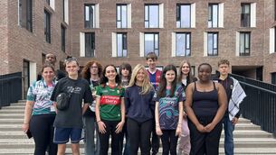 <p>Frankie Stevens, Aisha Hogan, Keira Glynn, Katie Ruane, Victory Adebiyi, Abdullah Aliu, Autumn Holmes, Saoirse Errity, Leland Farman, Olivia Jerczyska, Qais Al Shamali were in attendance at the conference. </p> <p>Frankie Stevens, Aisha Hogan, Keira Glynn, Katie Ruane, Victory Adebiyi, Abdullah Aliu, Autumn Holmes, Saoirse Errity, Leland Farman, Olivia Jerczyska, Qais Al Shamali were in attendance at the conference. </p>