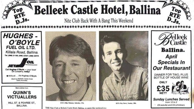 A Western People advertisement from 35 years ago on the re-opening of the nightclub. <p>A Western People advertisement from 35 years ago on the re-opening of the nightclub.</p>