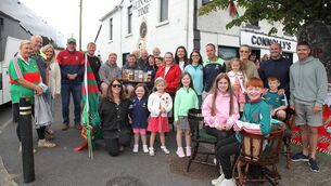 <p>Mayo supporters in Hollymount last Friday ahead of the arrival of the All-Ireland champions with the Sam Maguire Cup. Picture: Trish Forde</p> <p>Mayo supporters in Hollymount last Friday ahead of the arrival of the All-Ireland champions with the Sam Maguire Cup. Picture: Trish Forde</p>