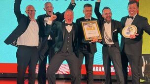 <p>Westport pub Henehan's celebrating their success at the awards ceremony.</p> <p>Westport pub Henehan's celebrating their success at the awards ceremony.</p>