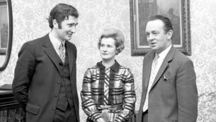 <p>Pictured attending the Palmerstown Co-Op Society's fifth annual dinner in the Downhill Hotel, Ballina, in 1972 were, from left: Billy Heffron, Chairman, and Mr and Mrs L. Barrett, Castlebar. Picture: Western People Archives</p> <p>Pictured attending the Palmerstown Co-Op Society's fifth annual dinner in the Downhill Hotel, Ballina, in 1972 were, from left: Billy Heffron, Chairman, and Mr and Mrs L. Barrett, Castlebar. Picture: Western People Archives</p>
