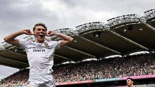 <p>Kobe McDonald celebrates Tommy Conroy's decisive late point in Mayo's All-Ireland SFC Final win against Kerry last Sunday. Picture: Stephen McCarthy/Sportsfile</p> <p>Kobe McDonald celebrates Tommy Conroy's decisive late point in Mayo's All-Ireland SFC Final win against Kerry last Sunday. Picture: Stephen McCarthy/Sportsfile</p>