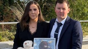 <p>Andrea and Terence Dever holding a picture of their baby boy Ódhran who died shortly after birth at University Hospital Galway.</p> <p>Andrea and Terence Dever holding a picture of their baby boy Ódhran who died shortly after birth at University Hospital Galway.</p>