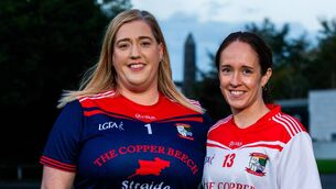 <p>Moy Davitts teammates Emma Galligan and Sandra Hall. </p> <p>Moy Davitts teammates Emma Galligan and Sandra Hall. </p>