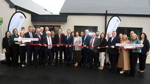 <p>Minister for Housing, Local Government and Heritage James Browne cuts the tape on the new community dwelling at Kilbride, Swinford. Picture: John O'Grady</p> <p>Minister for Housing, Local Government and Heritage James Browne cuts the tape on the new community dwelling at Kilbride, Swinford. Picture: John O'Grady</p>