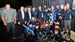 <p>Councillor Neil Cruise, Senator Mark Duffy, Minister Alan Dillon, Alan Foley (coach), Minister Dara Calleary cut the ribbon, Martin Ward, Mason Marley (Club Mascot), Billy Rice, Michael Mc Tigue, Vinnie Moran and Brendan Walsh club coaches.</p> <p>Councillor Neil Cruise, Senator Mark Duffy, Minister Alan Dillon, Alan Foley (coach), Minister Dara Calleary cut the ribbon, Martin Ward, Mason Marley (Club Mascot), Billy Rice, Michael Mc Tigue, Vinnie Moran and Brendan Walsh club coaches.</p>